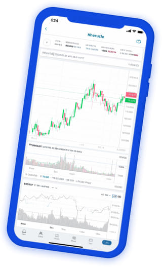 Dashboard du portefeuille en direct sur l'application de trading crypto Prudent Cautérie